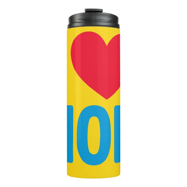 "I LIEBE MAMA" WATERBOTTLE THERMOSBECHER (Vorderseite)