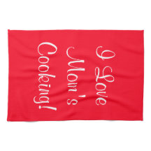 I Liebe Mamas (Name) Rotes Weiß kochen