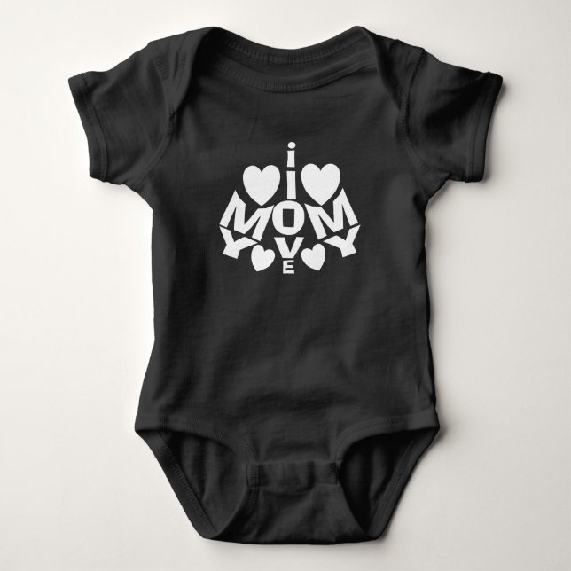 I Liebe Mami Baby Strampler (Vorderseite)