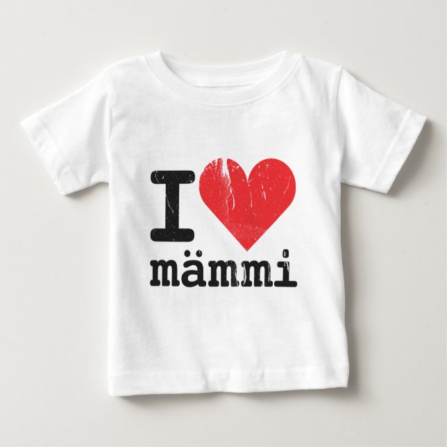 I Liebe Mämmi Säuglings-T - Shirt (Vorderseite)