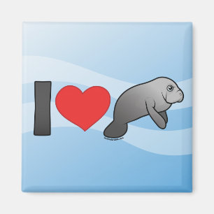 I Liebe Manatees Magnet