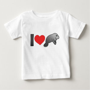 I Liebe-Manatis Baby T-shirt
