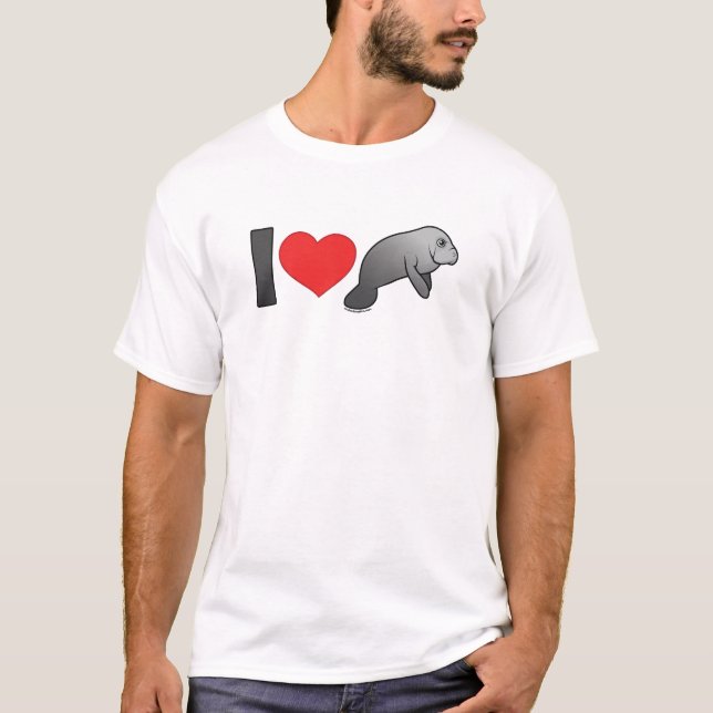 I Liebe-Manatis T-Shirt (Vorderseite)