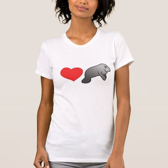 I Liebe-Manatis T-Shirt (Vorderseite)