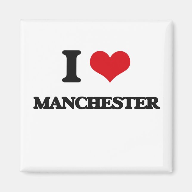 I Liebe Manchester Magnet (Vorne)