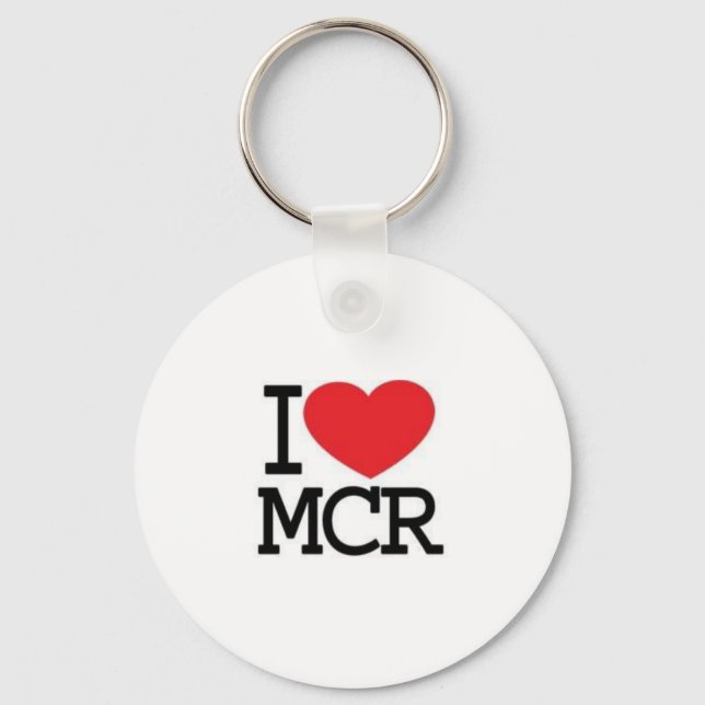 I LIEBE MANCHESTER SCHLÜSSELANHÄNGER (Vorderseite)
