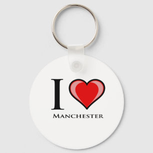 I Liebe Manchester Schlüsselanhänger