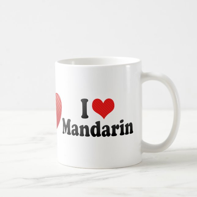 I Liebe-Mandarine Tasse (Rechts)