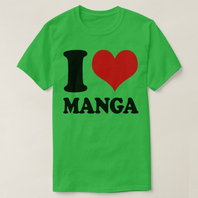 I Liebe Manga T-Shirt (Design vorne)