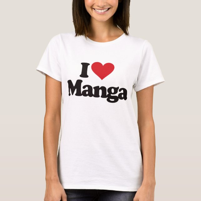 I Liebe Manga T-Shirt (Vorderseite)