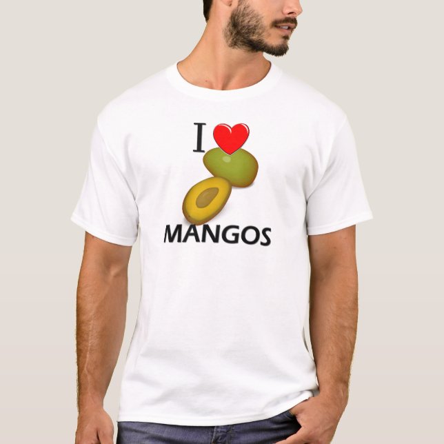I Liebe-Mangos T-Shirt (Vorderseite)