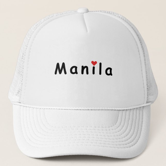 I Liebe Manila Truckerkappe (Vorderseite)