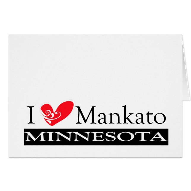 I Liebe Mankato Minnesota (Vorderseite (Horizontal))