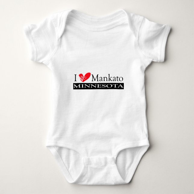 I Liebe Mankato Minnesota Baby Strampler (Vorderseite)