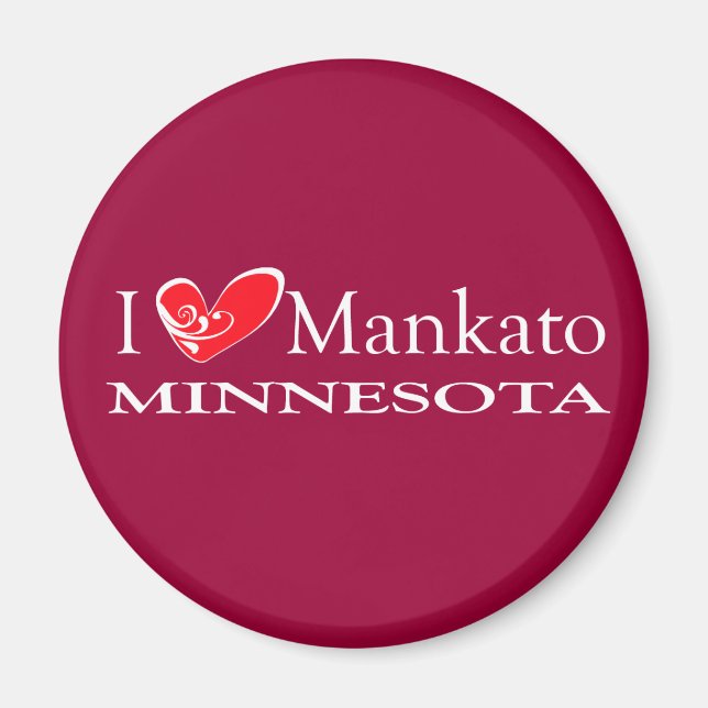 I Liebe Mankato Minnesota Magnet (Vorne)