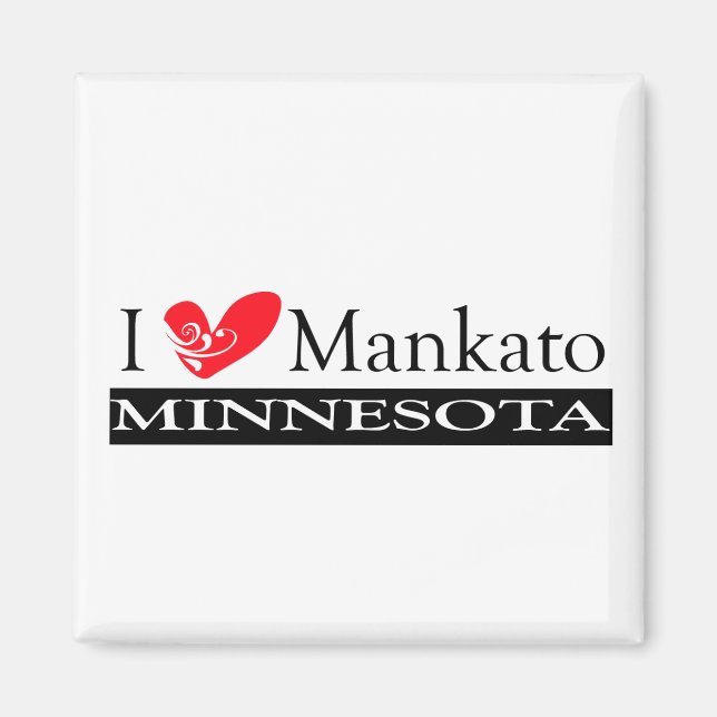 I Liebe Mankato Minnesota Magnet (Vorne)