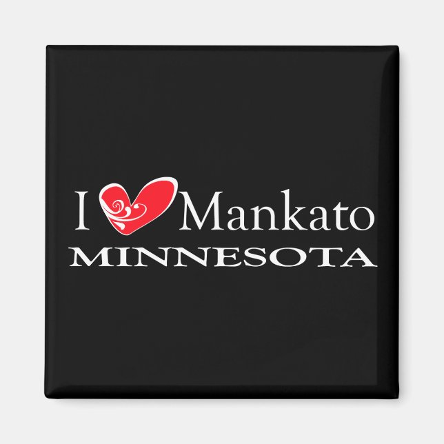 I Liebe Mankato Minnesota Magnet (Vorne)