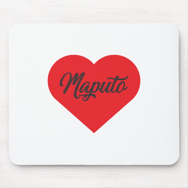 I Liebe Maputo - Mosambik Mousepad (Vorne)