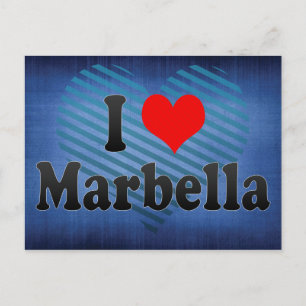 I Liebe Marbella, Spanien Postkarte