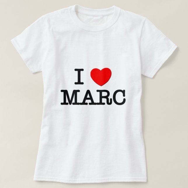 I Liebe Marc T-Shirt (Design vorne)