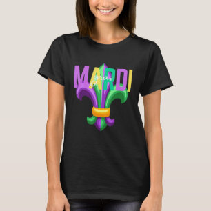 I Liebe Mardi Gras Carnival Fleur Niedlich De Lis T-Shirt
