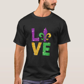 I Liebe Mardi Gras Mardi Gras für Mädchen Kinder T-Shirt