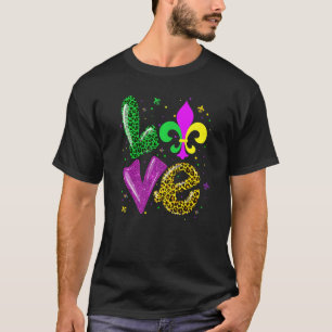 I Liebe Mardi Gras New Orleans Shirt für Girls Fle
