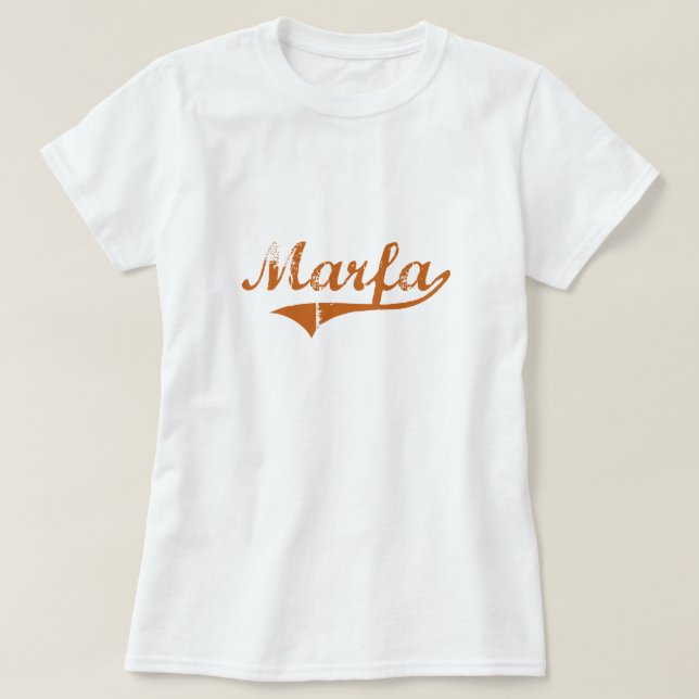 I Liebe Marfa Texas T-Shirt (Design vorne)