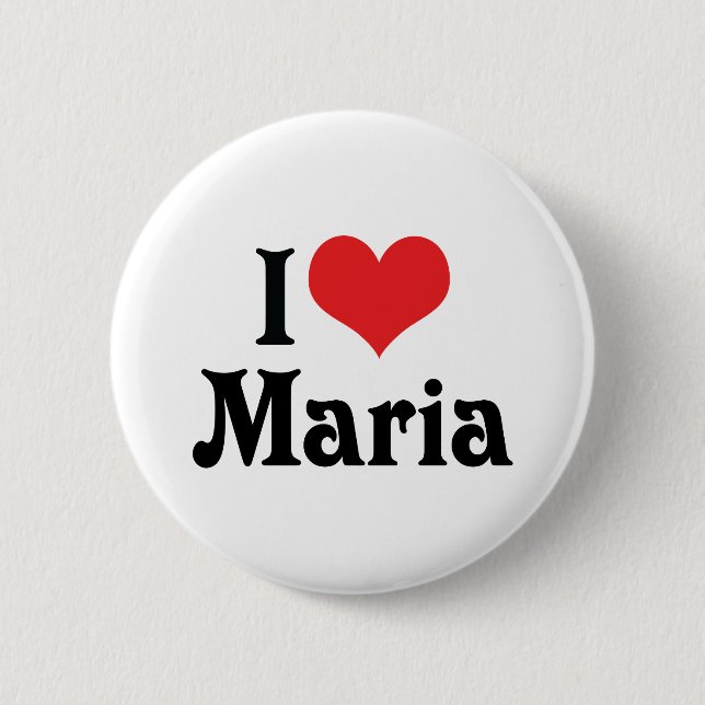 I Liebe Maria Button (Vorderseite)