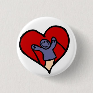 I Liebe-Marionetten Button
