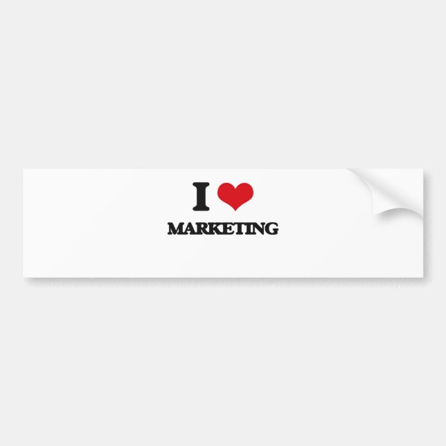 I Liebe-Marketing Autoaufkleber (Vorne)