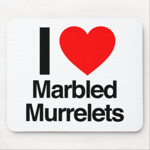 i Liebe Marmorgemälde Mousepad