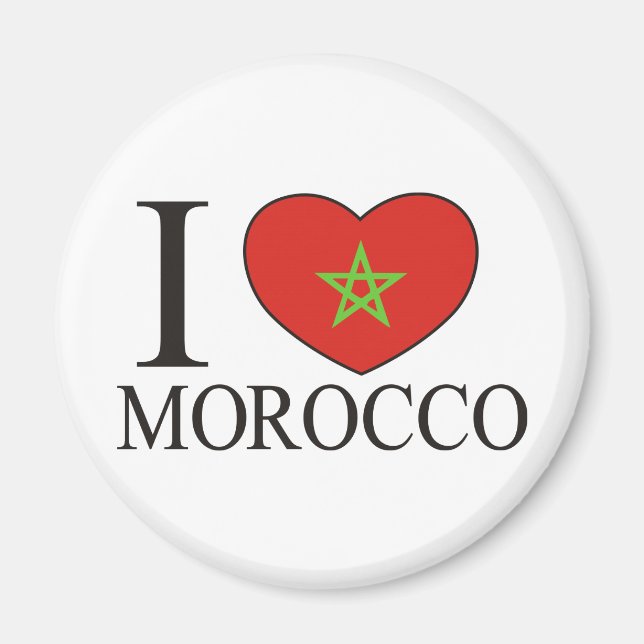 I Liebe Marokko Magnet (Vorne)