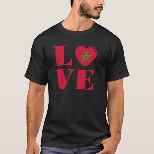 I Liebe Marokko T-Shirt (Vorderseite)