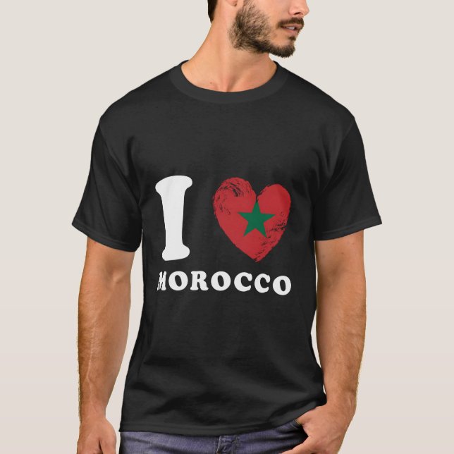I Liebe Marokko T-Shirt (Vorderseite)