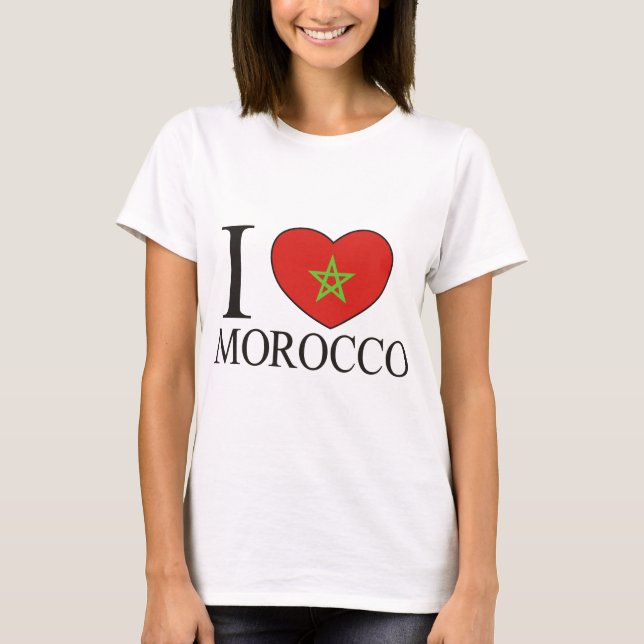 I Liebe Marokko T-Shirt (Vorderseite)