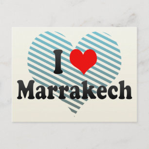 I Liebe Marrakesch, Marokko Postkarte
