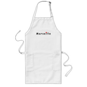 I Liebe Marseille Lange Schürze