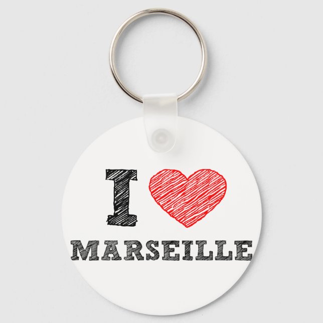I-Liebe-Marseille Schlüsselanhänger (Vorderseite)