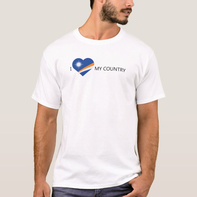 I Liebe Marshallinseln T-Shirt (Vorderseite)