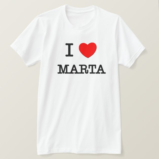 I Liebe Marta T-Shirt (Design vorne)