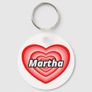 I Liebe Martha Schlüsselanhänger