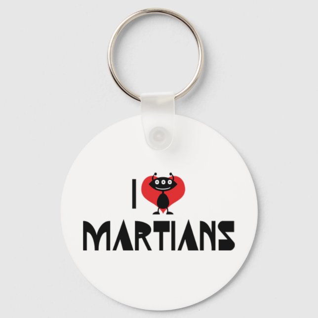 I Liebe Martians Schlüsselanhänger (Vorderseite)