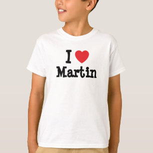 I Liebe Martin Herz Brauch personalisiert T-Shirt