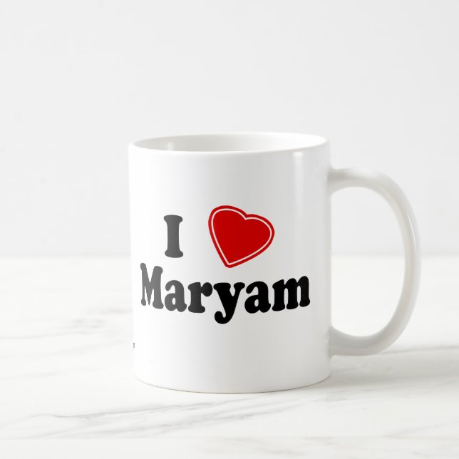 I Liebe Maryam Kaffeetasse (Rechts)