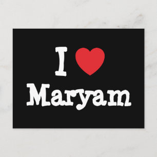 I Liebe Maryam T - Shirt Postkarte