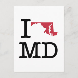 I Liebe Maryland Postkarte