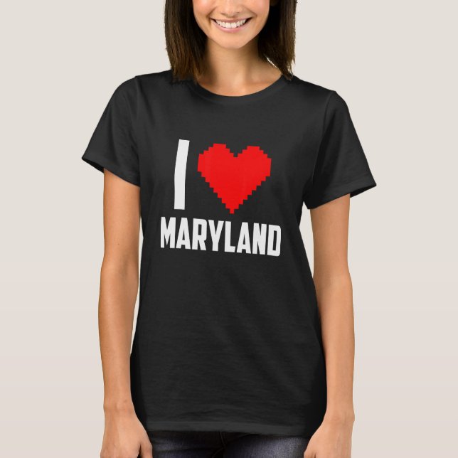 I Liebe Maryland T-Shirt (Vorderseite)