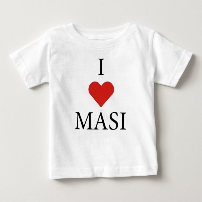 I LIEBE MASI BABY T-SHIRT (Vorderseite)