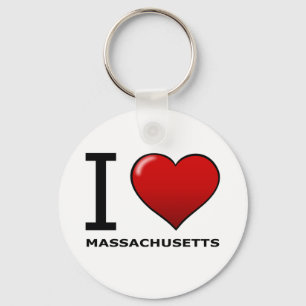 I LIEBE MASSACHUSETTS SCHLÜSSELANHÄNGER